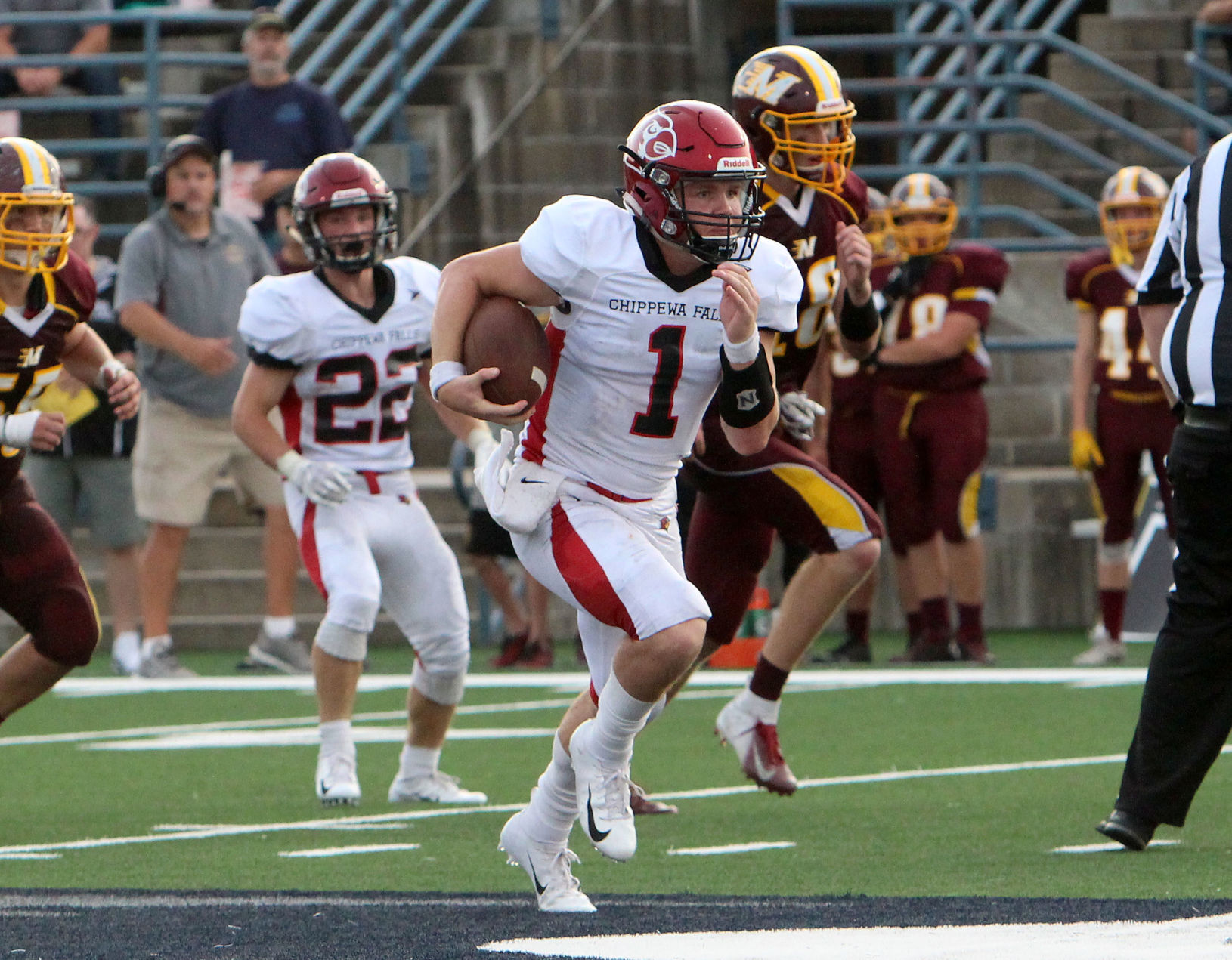 Chi-Hi football at Menomonie 8-31-18